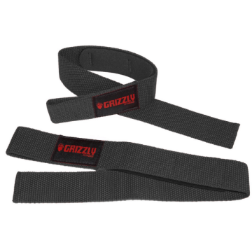 Grizzly Padded Lifting Straps Black