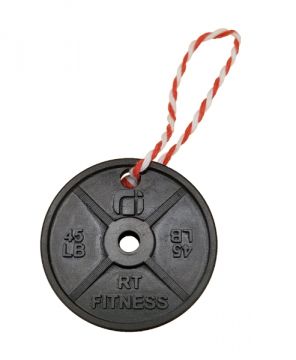 RT Barbell Plate Ornament                                                                            